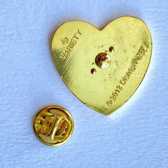 2012 Sulley & Mike Monsters Inc Disney Pixar Variety Lapel Hat Lanyard Heart Pin - Picture 2 of 3